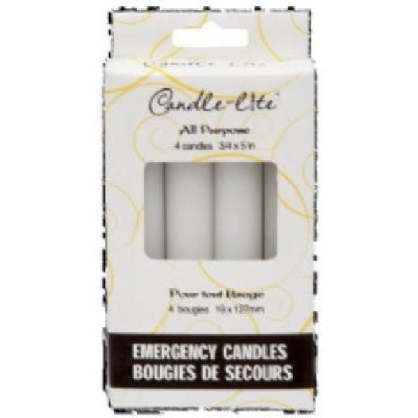 Candle Lite 4PK HSEHLD Emer Candle 4432595
